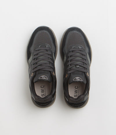 Stepney Workers Club Amiel S-Strike Tech Mix Shoes in Black and Black