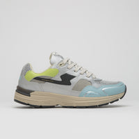 Stepney Workers Club Amiel S-Strike Tech Mix Shoes in Silver and Blue thumbnail