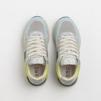 Stepney Workers Club Amiel S-Strike Tech Mix Shoes in Silver and Blue thumbnail