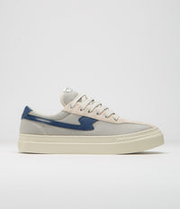 Stepney Workers Club Dellow S-Strike Cup Tennis Mesh Shoes in Ecru and Blue