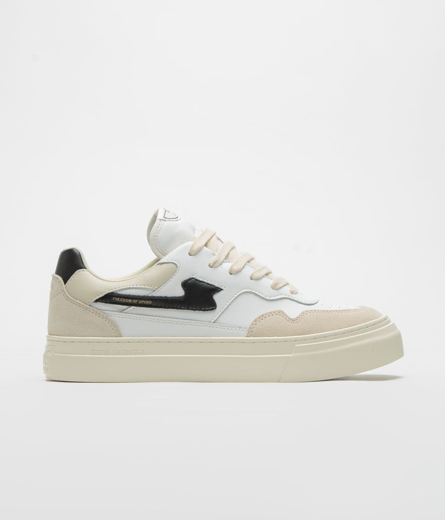 Stepney Workers Club Pearl S-Strike Leather Shoes in Spring Black
