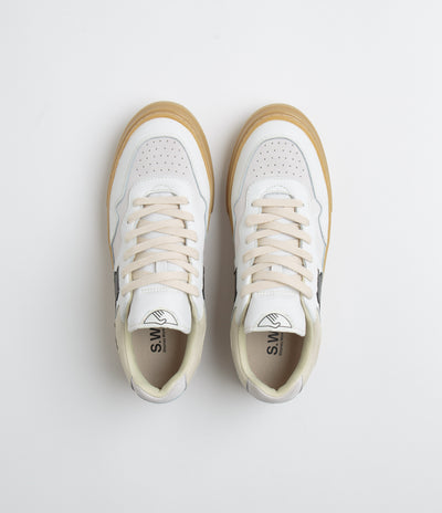 Stepney Workers Club Pearl S-Strike Leather Shoes - White / Gum