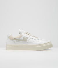 Stepney Workers Club Pearl S-Strike Leather Shoes in White and Putty