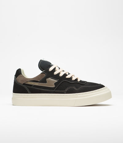Stepney Workers Club Pearl S-Strike Nubuck Shoes - Off-Black
