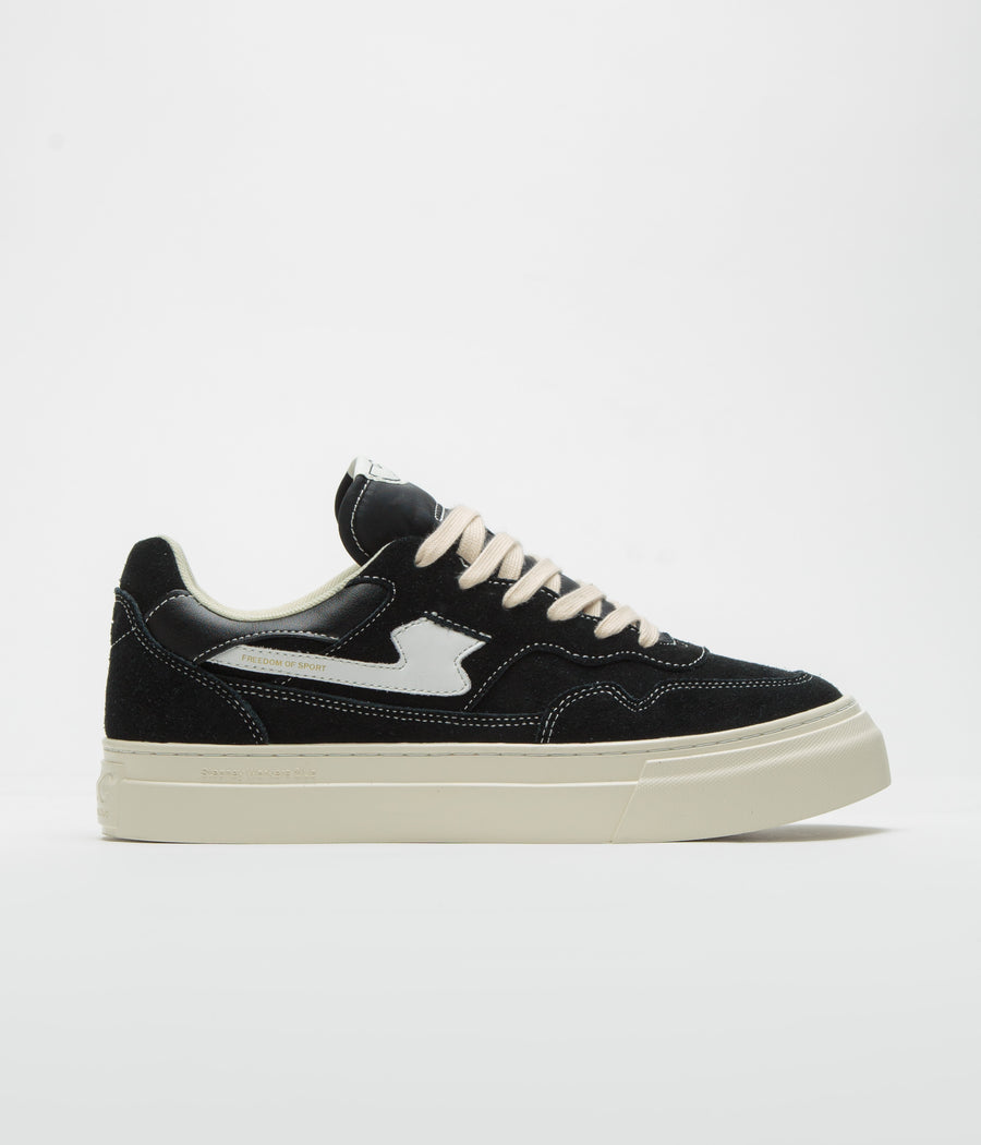 Stepney Workers Club Pearl S-Strike Suede Shoes in Black and White