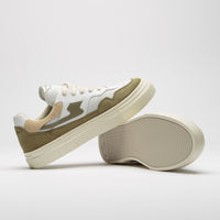 Stepney Workers Club Pearl S-Strike Suede Shoes - White / Moss thumbnail