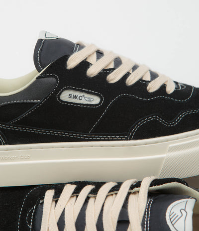 Stepney Workers Club Pearl Suede Shoes in Black