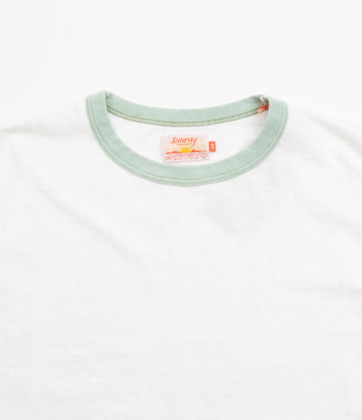 Sunray Sportswear La'ie T-Shirt in Off White and Sage