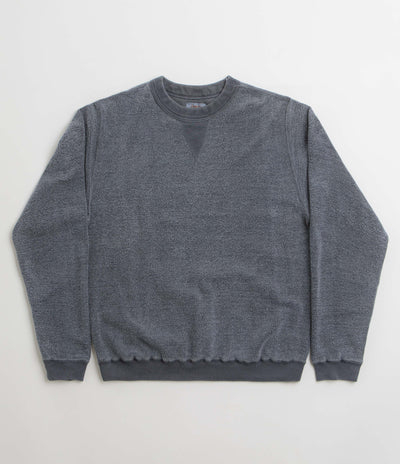 Sunray Spirit Womens Hina Reversed Fleece Crewneck Sweatshirt in Pigment Blue