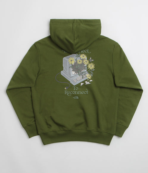 The North Face Connect Relaxed Graphic Hoodie - Woodland Green