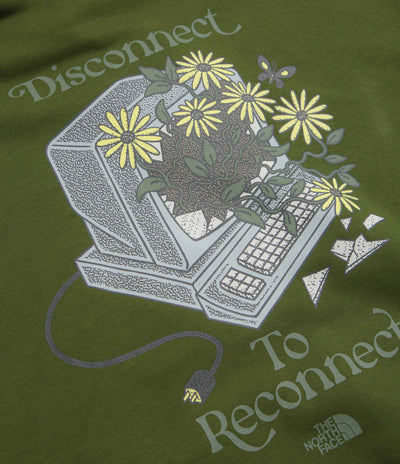 The North Face Connect Relaxed Graphic Hoodie - Woodland Green