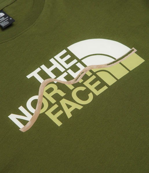 The North Face Mountain Line T-Shirt - Woodland Green | Flatspot