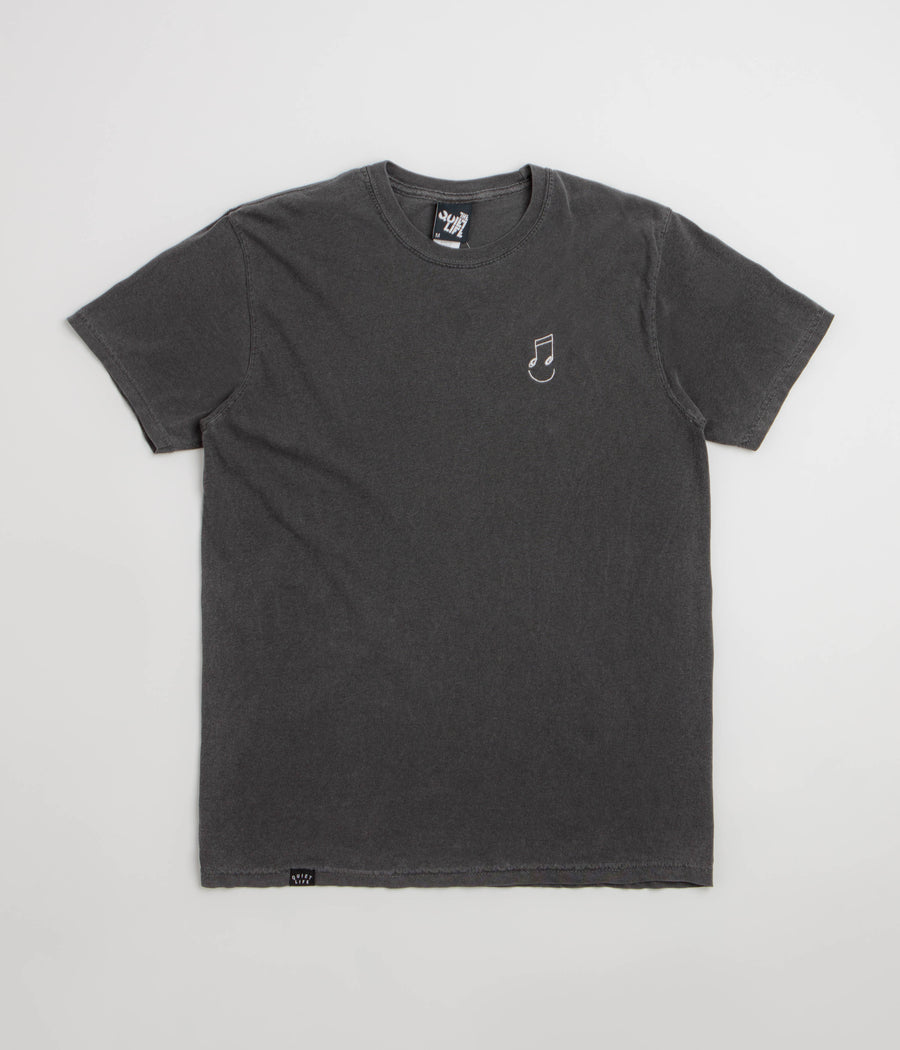 The Quiet Life Music Man Pigment Dye T-Shirt - Pepper Black