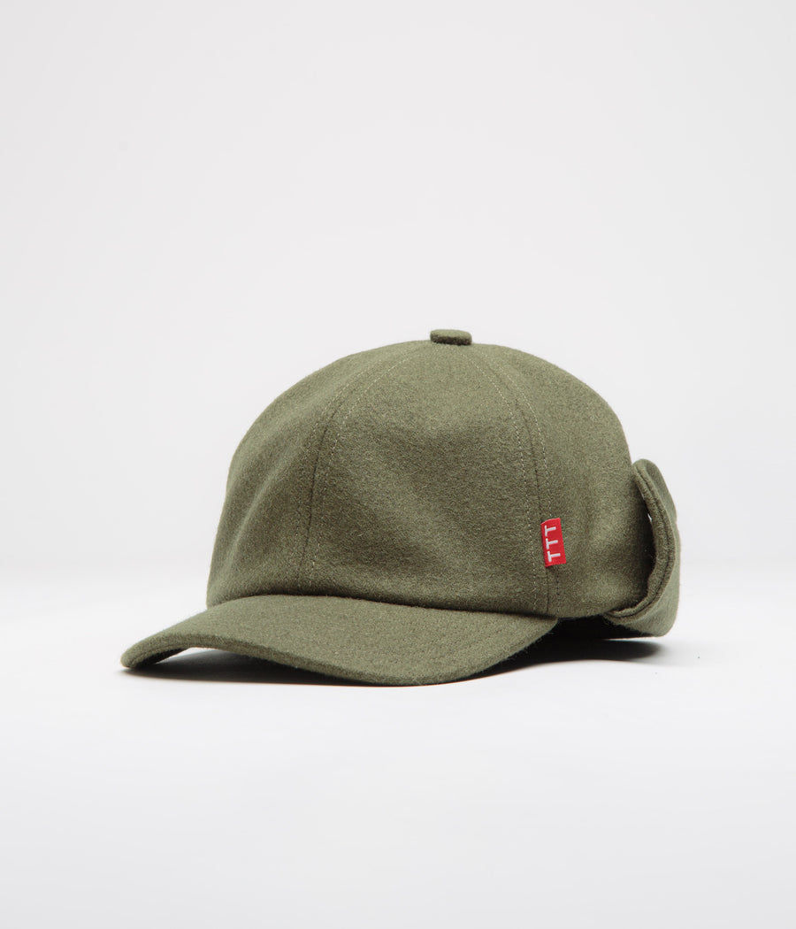 The Trilogy Tapes Trapper Cap in Olive