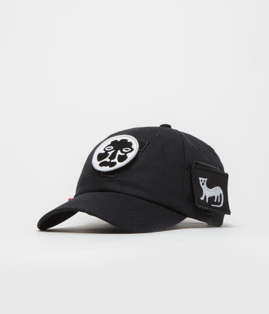 The Trilogy Tapes Velcro Patch Cap in Black