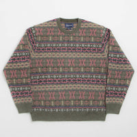 thisisneverthat Fair Isle Knit Sweatshirt - Olive thumbnail