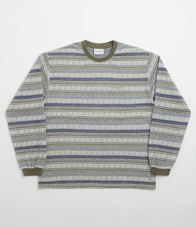 thisisneverthat Pattern Striped Long Sleeve T-Shirt - Ivory
