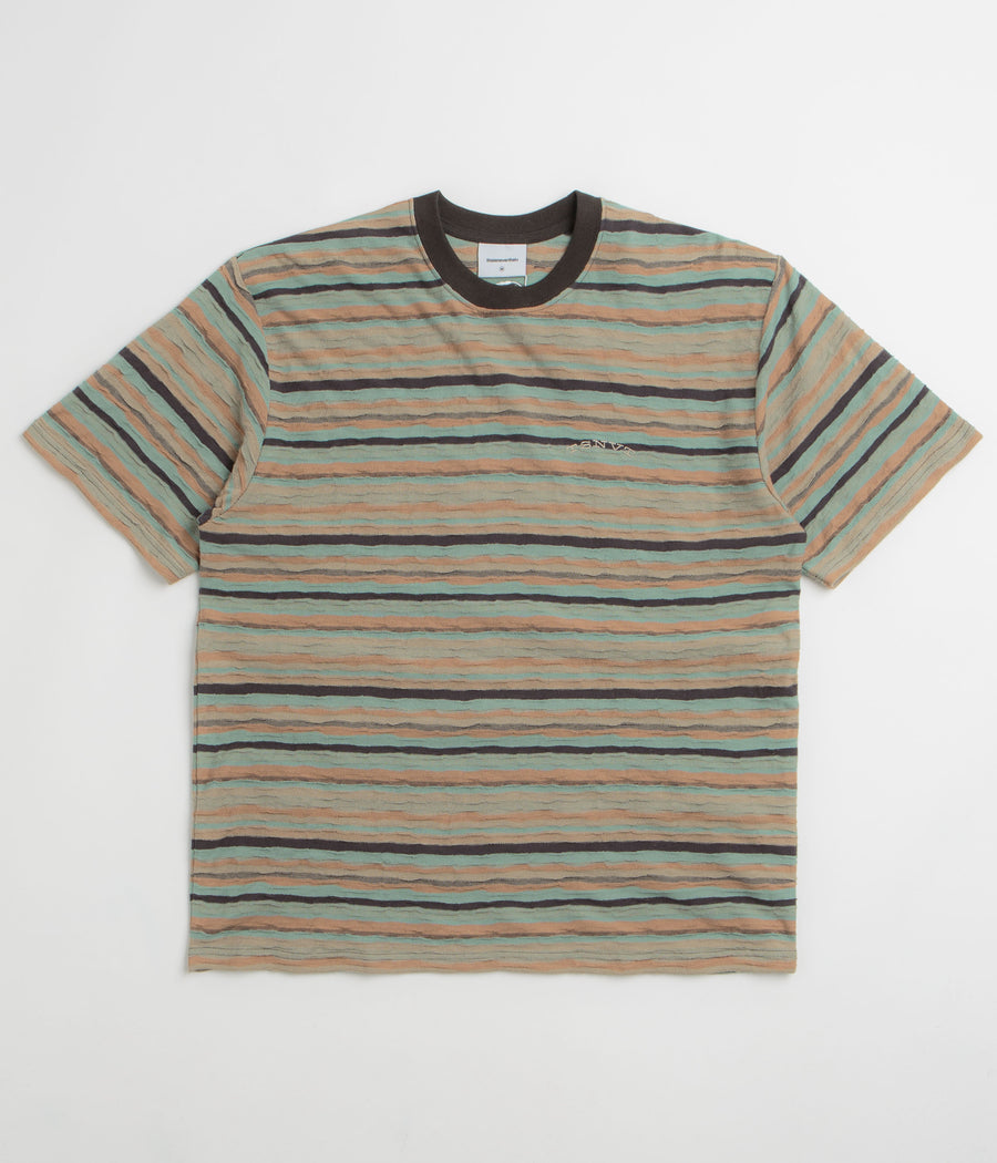 thisisneverthat Wave Jacquard T-Shirt in Burnt Orange