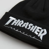Thrasher Embroidered Logo Beanie - Black / White thumbnail