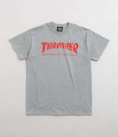 Thrasher Skate Mag T-Shirt - Grey / Red