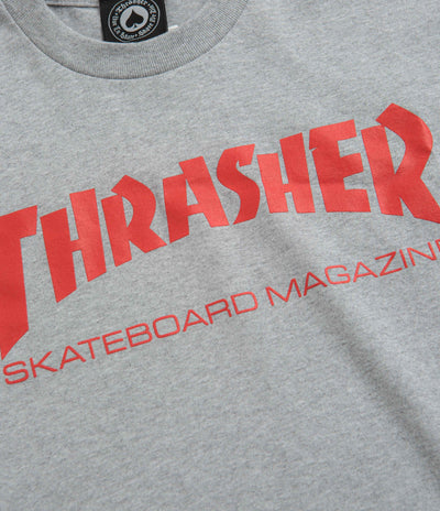 Thrasher Skate Mag T-Shirt - Grey / Red