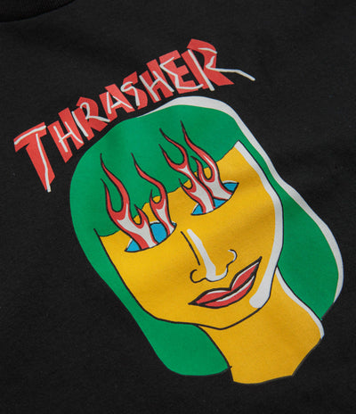 Thrasher Talk Shit By Gonz T-Shirt - Black