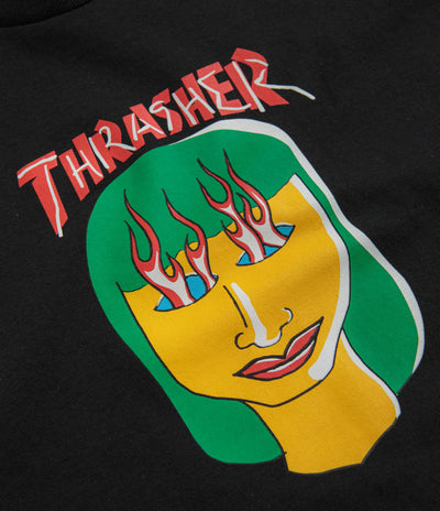 Thrasher Talk Shit By Gonz T-Shirt in Black