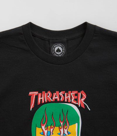 Thrasher Talk Shit By Gonz T-Shirt in Black