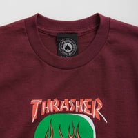 Thrasher Talk Shit By Gonz T-Shirt - Maroon thumbnail