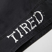 Tired Broken Bones Shorts - Washed Black thumbnail