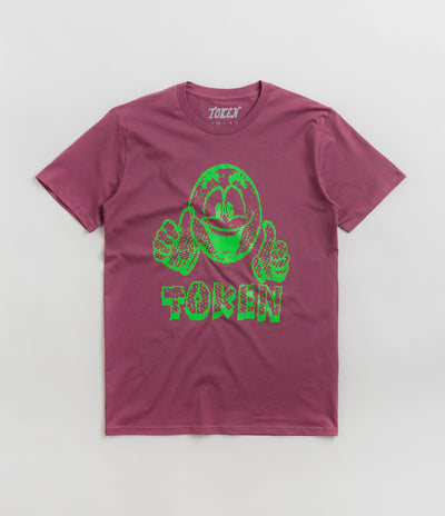 Token Thumbs Up T-Shirt in Berry