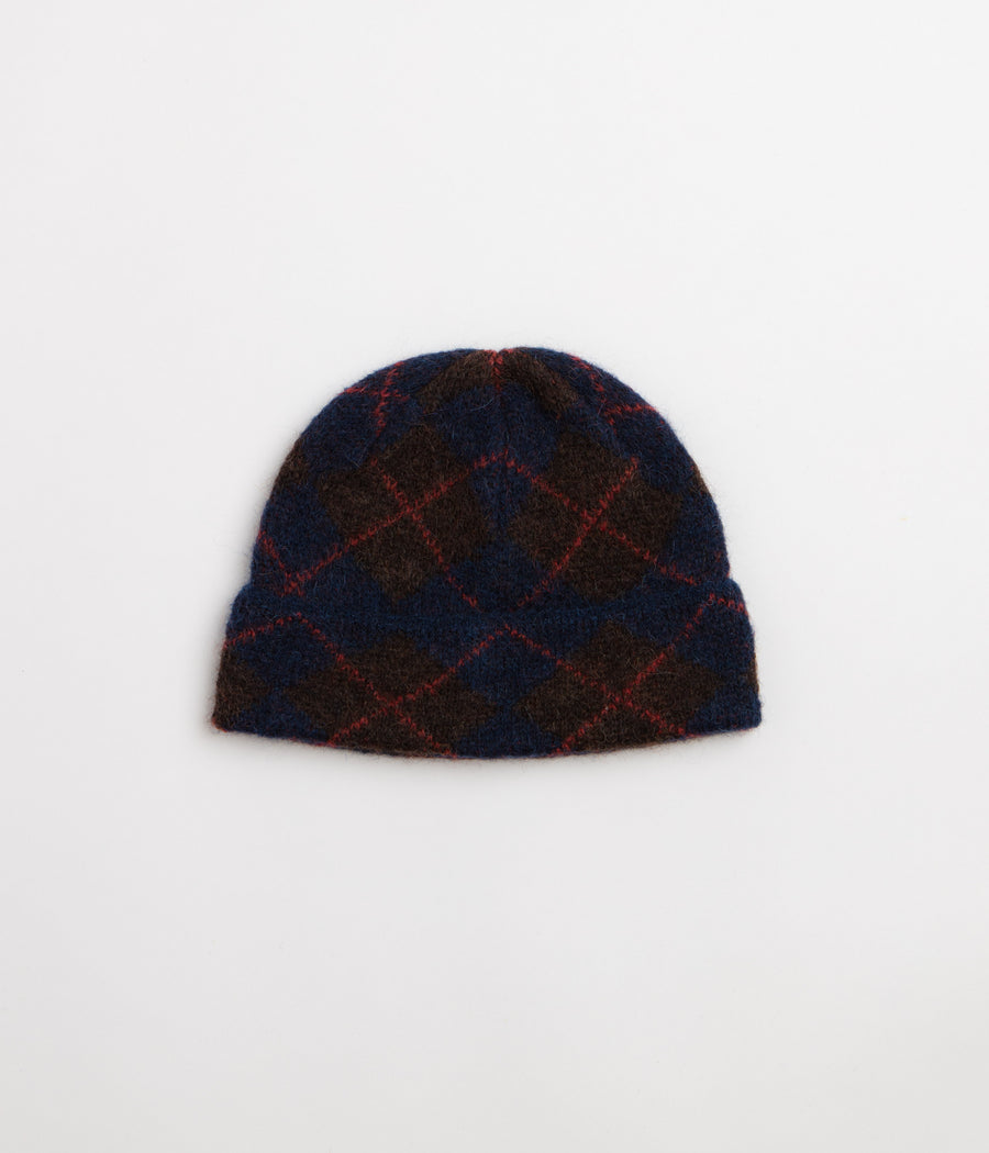 Universal Works Argyll Beanie - Navy