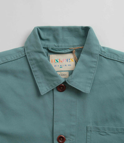 Uskees 3001 Buttoned Overshirt - Eucalyptus