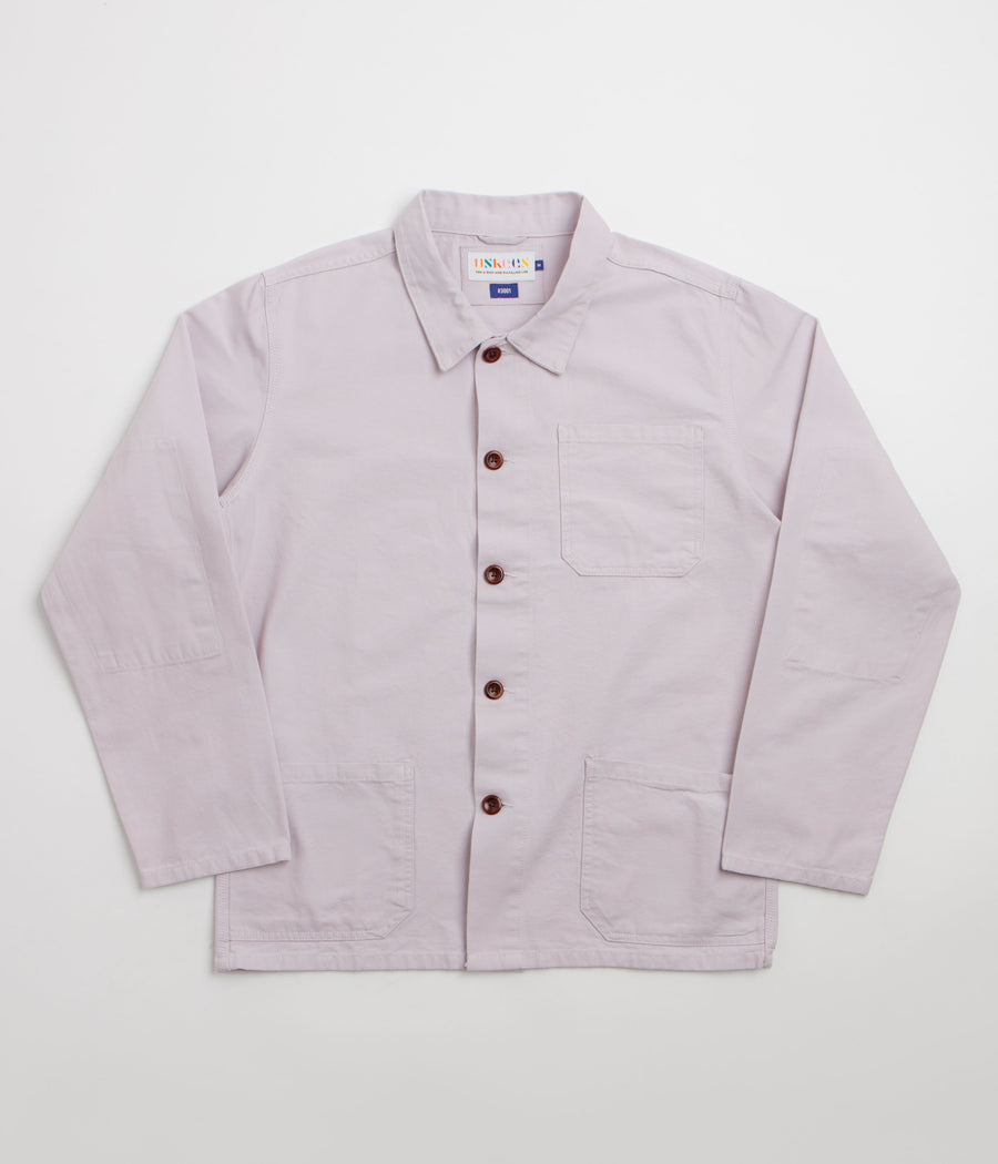 Uskees 3001 Buttoned Overshirt - Lunar Stone