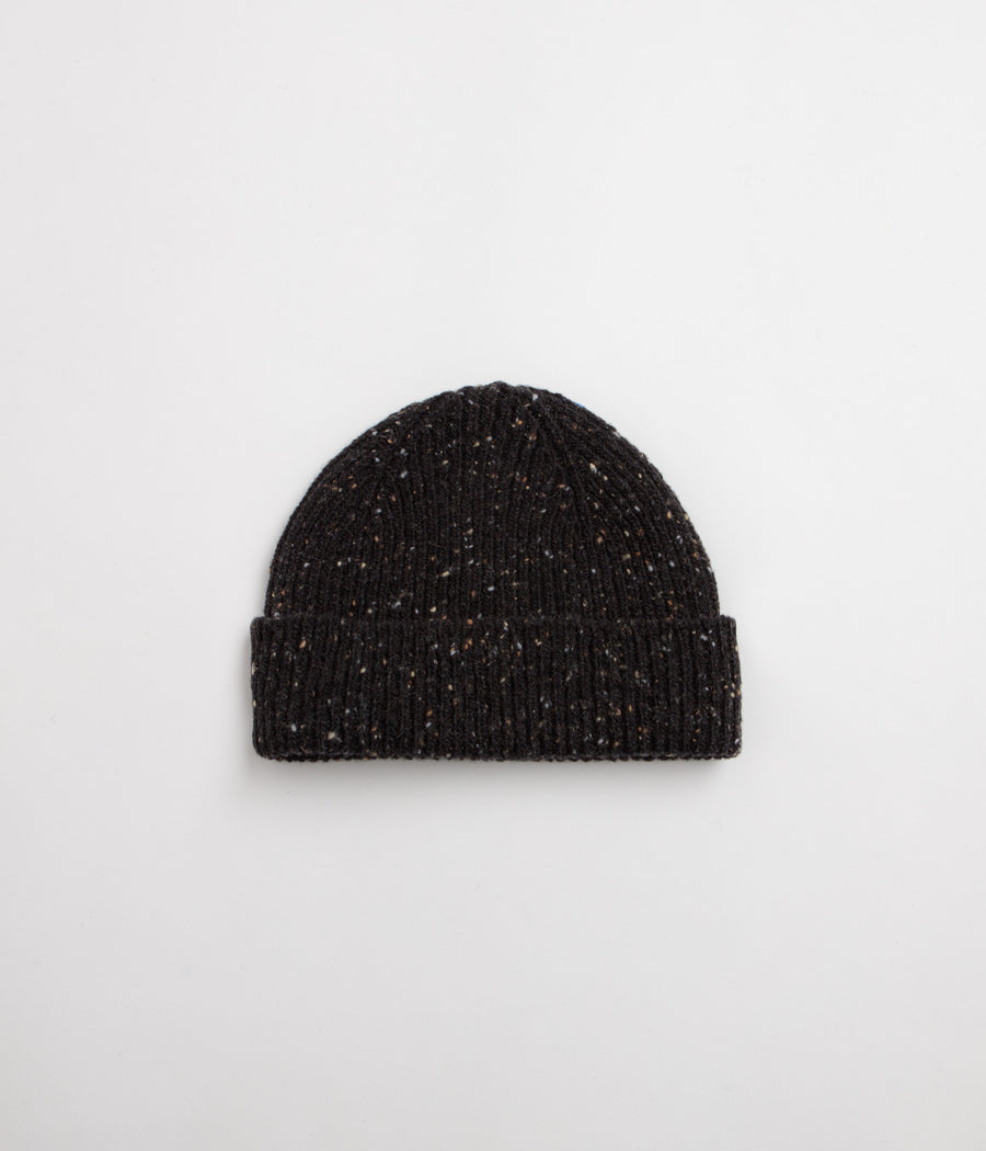 Uskees 4003 Speckled Donegal Wool Beanie - Black