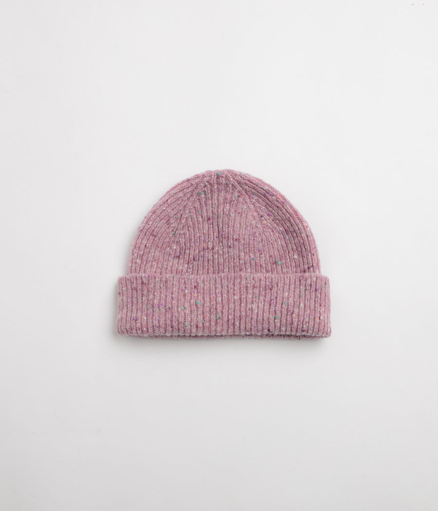 Uskees 4003 Speckled Donegal Wool Beanie - Parma Violet