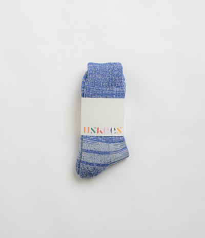 Uskees 4006 Organic Cotton Socks - Ultra Blue