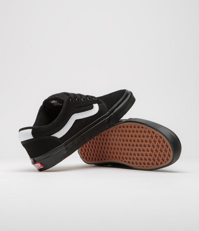 Vans Chukka Sidestripe Shoes - Black / Black / White