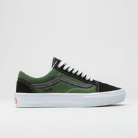 Vans Skate Old Skool Shoes in Safari Black and Greenery thumbnail