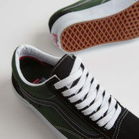 Vans Skate Old Skool Shoes in Safari Black and Greenery thumbnail