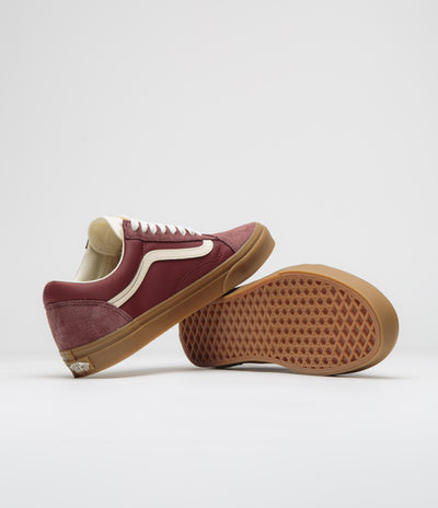 Vans Old Skool Shoes in Sporty Brown and Gum