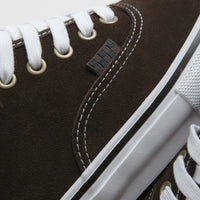 Vans Skate Authentic Mid VCU Shoes - Dark Brown / White thumbnail