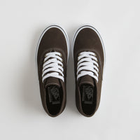 Vans Skate Authentic Mid VCU Shoes - Dark Brown / White thumbnail