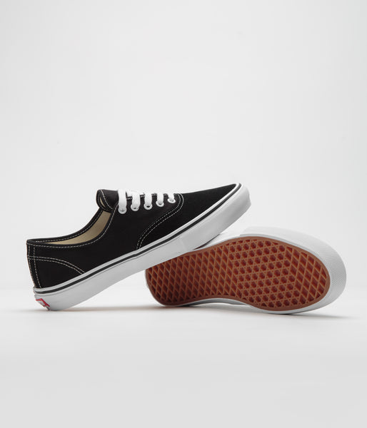 Vans Skate Authentic Shoes Black White Flatspot