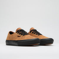Vans Skate Authentic Shoes - Hairy Suede Black / Rust thumbnail