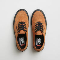 Vans Skate Authentic Shoes - Hairy Suede Black / Rust thumbnail