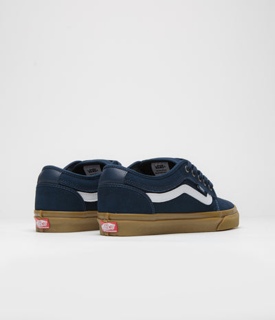 Vans Skate Chukka Low Sidestripe Shoes - Navy / Gum