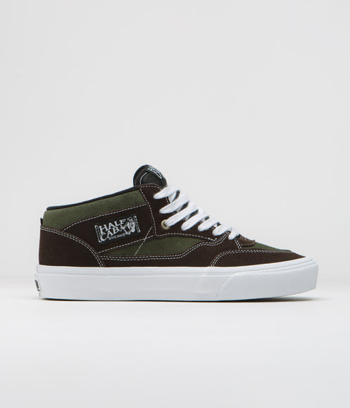 Vans Skate Half Cab '92 VCU Shoes - Dark Brown / White