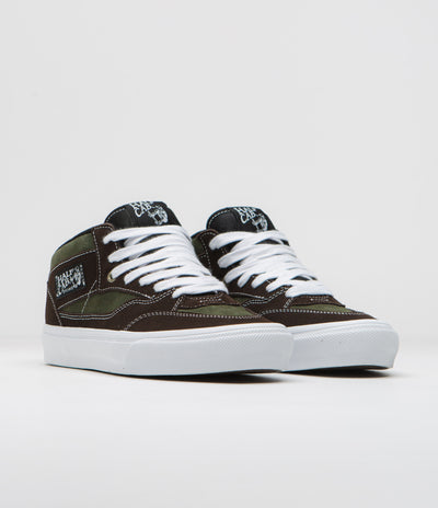 Vans Skate Half Cab '92 VCU Shoes - Dark Brown / White