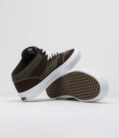 Vans Skate Half Cab '92 VCU Shoes - Dark Brown / White